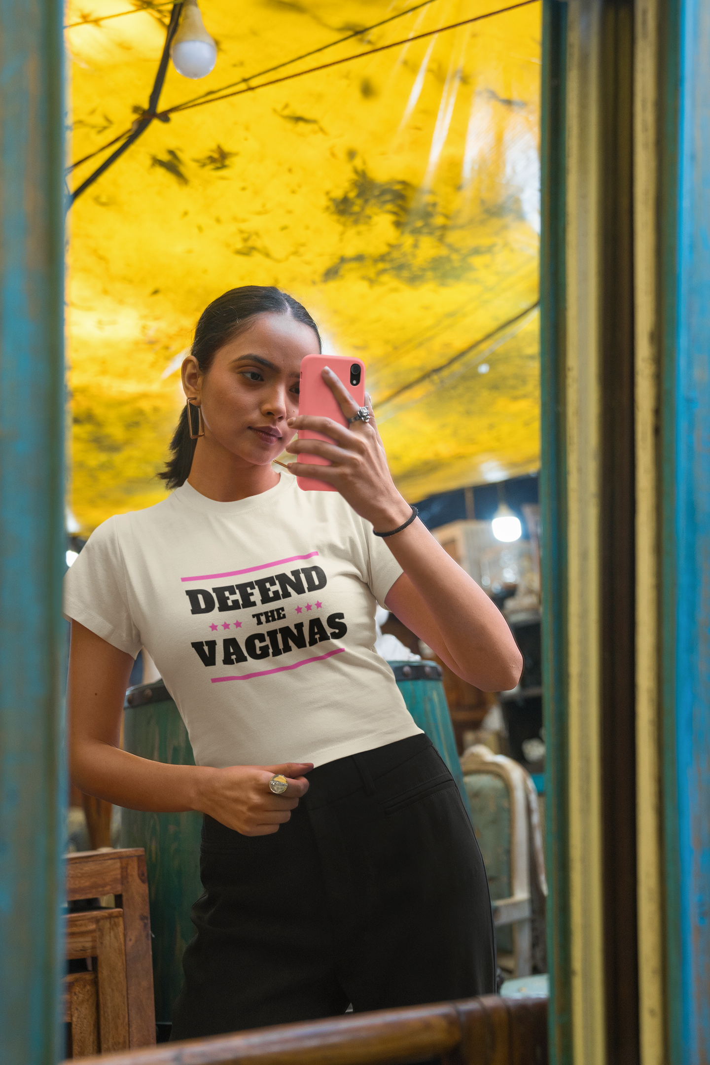 "Defend the Vaginas" Baby Crop Top